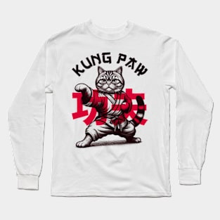 Kung Fu Cat Kung Paw Long Sleeve T-Shirt